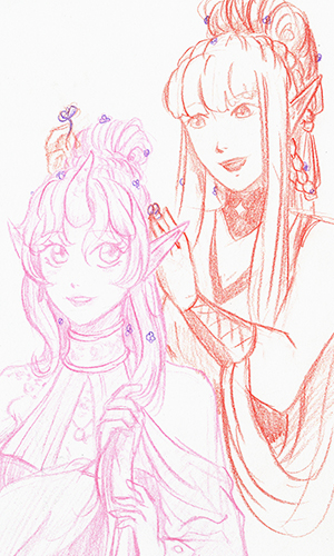 Sketch buste